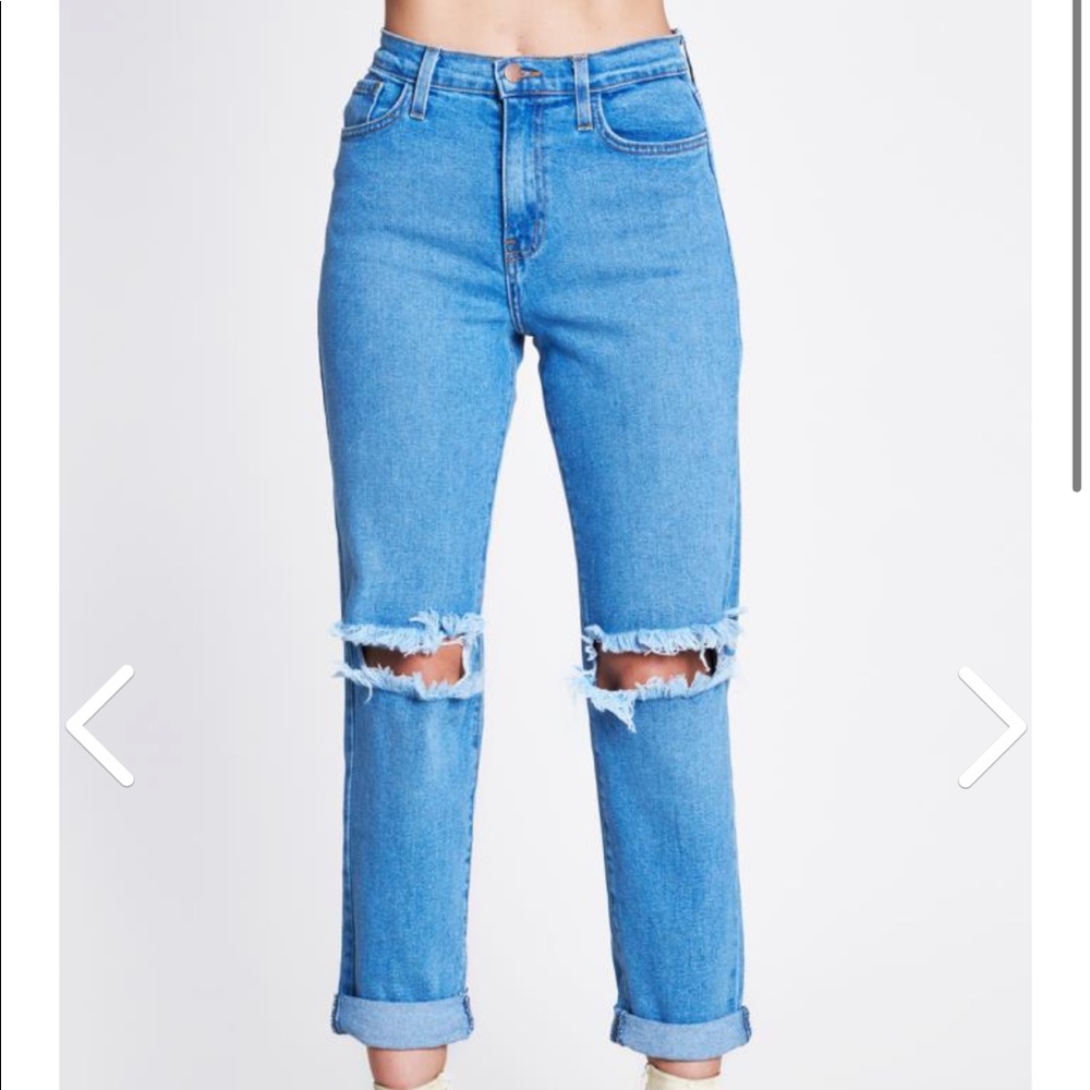 Vibrant MIU Mom Jeans